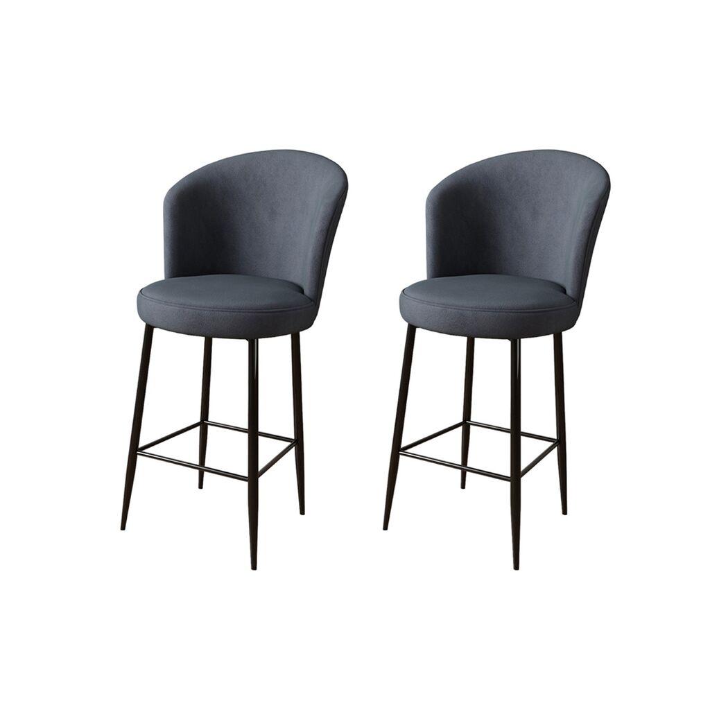 Hanah Home Set 2 barske stolice Crna