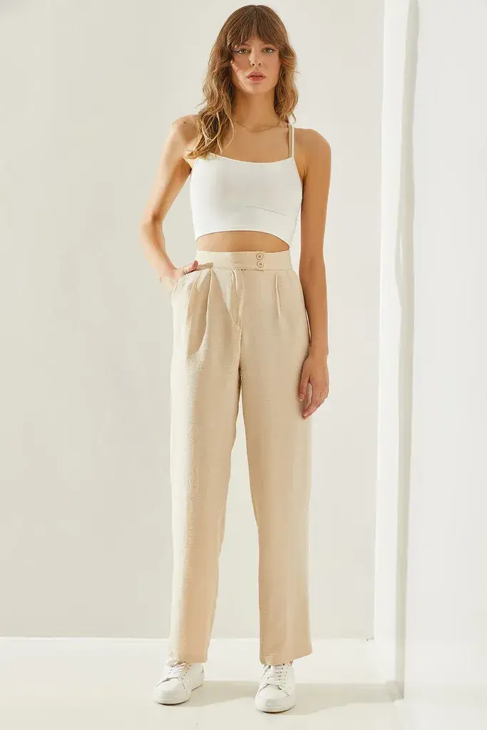 Bianco Lucci Ženske pantalone 60251179, Bež