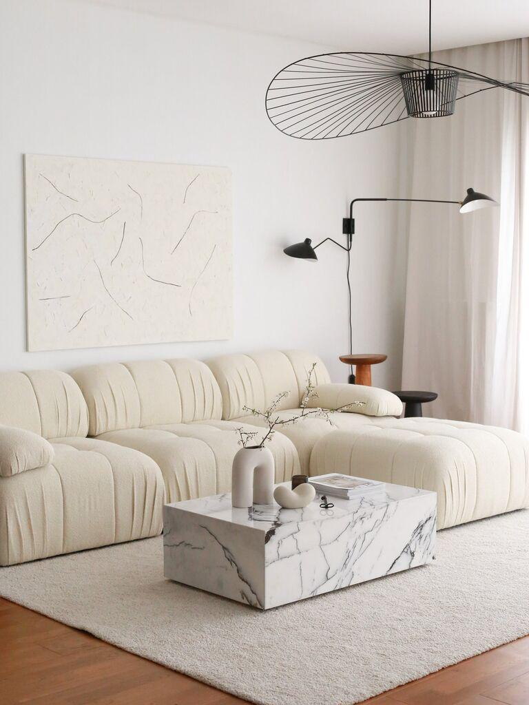 Atelier del Sofa Ugaona garnitura Soli 267x74x149cm Bela