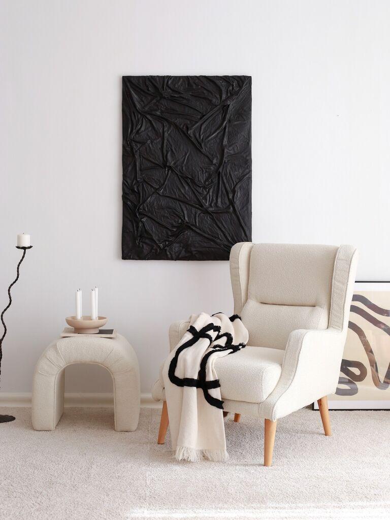 Atelier del Sofa Fotelja Klam 70x94x78cm Krem
