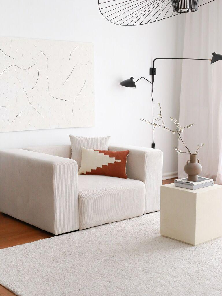 Atelier del Sofa Fotelja Yolo 139x89x110cm Bela