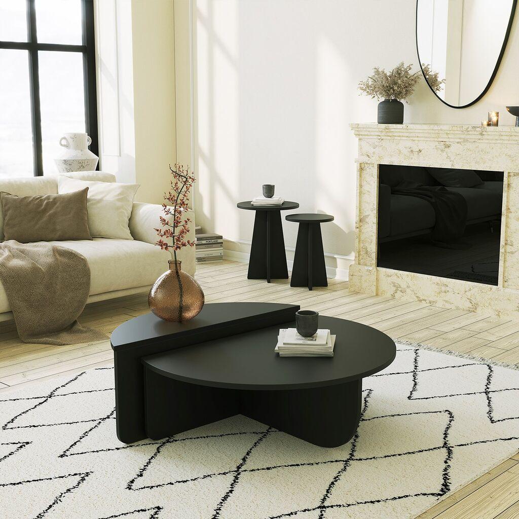 Hanah Home Klub sto Podium 90x30x60cm Crni