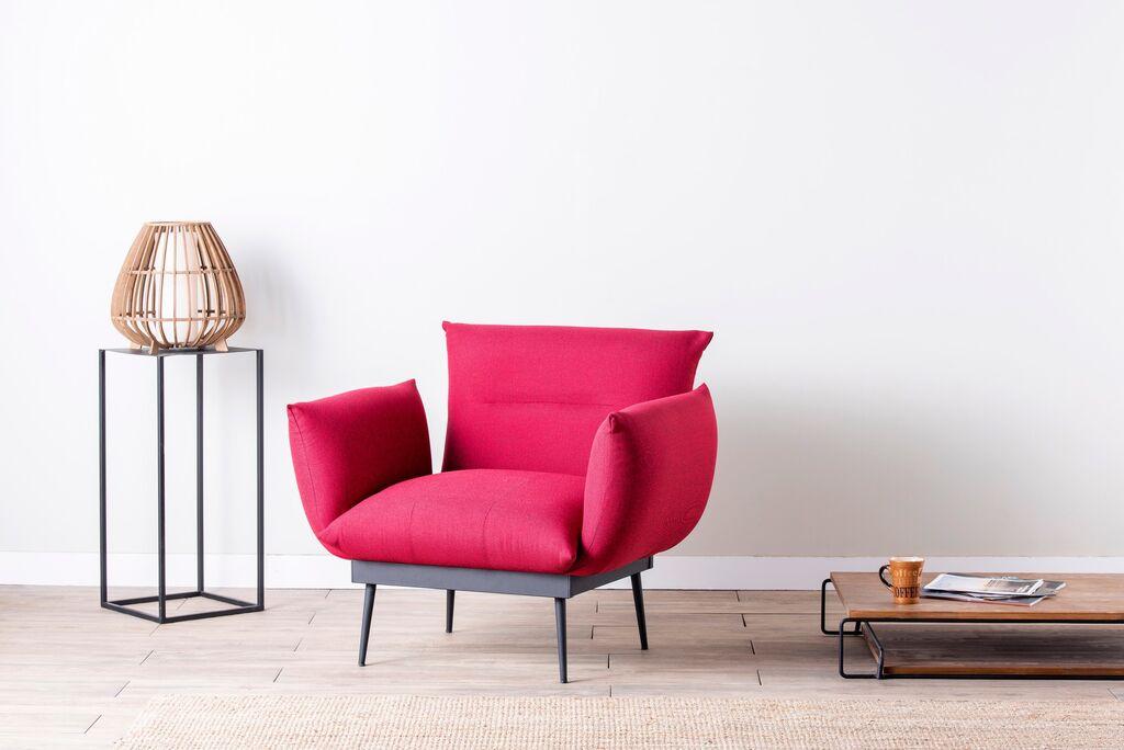 Atelier del Sofa Fotelja Jax 90x95x80cm Tamnocrvena