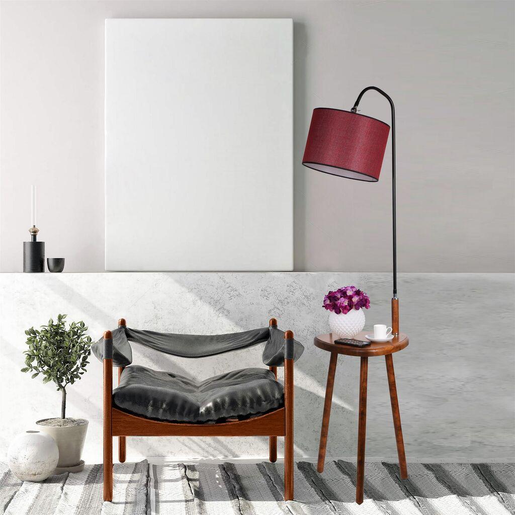 Opviq Podna lampa Demet, 160 cm, E27, Lešnik