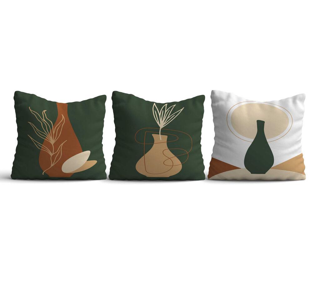 Aberto Design HMI KIR 127 Set od 3 dekorativna jastuka, 43 x 43 cm, Šareni
