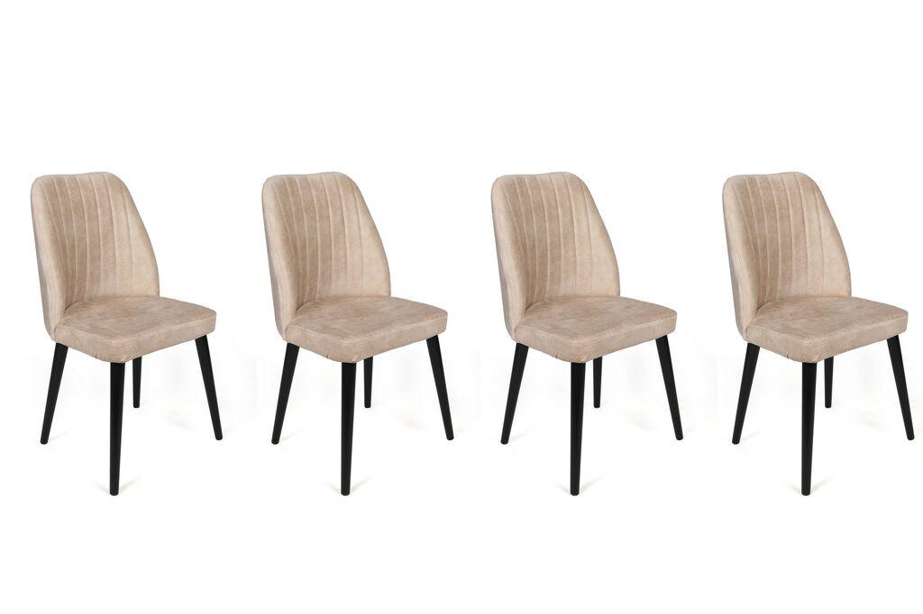 Hanah Home Alfa 434 V4 Stolice, Bež