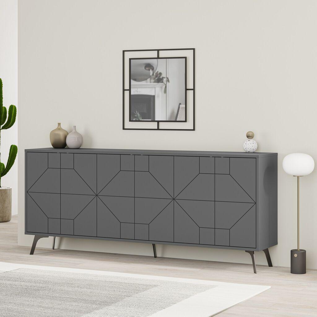Hanah Home Komoda Dune 183,8x77,4x35cm Antracit