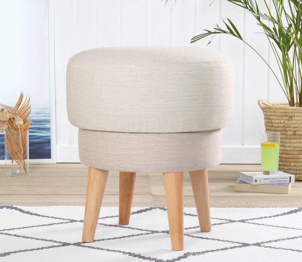Atelier del Sofa Tabure 51x47cm, Krem