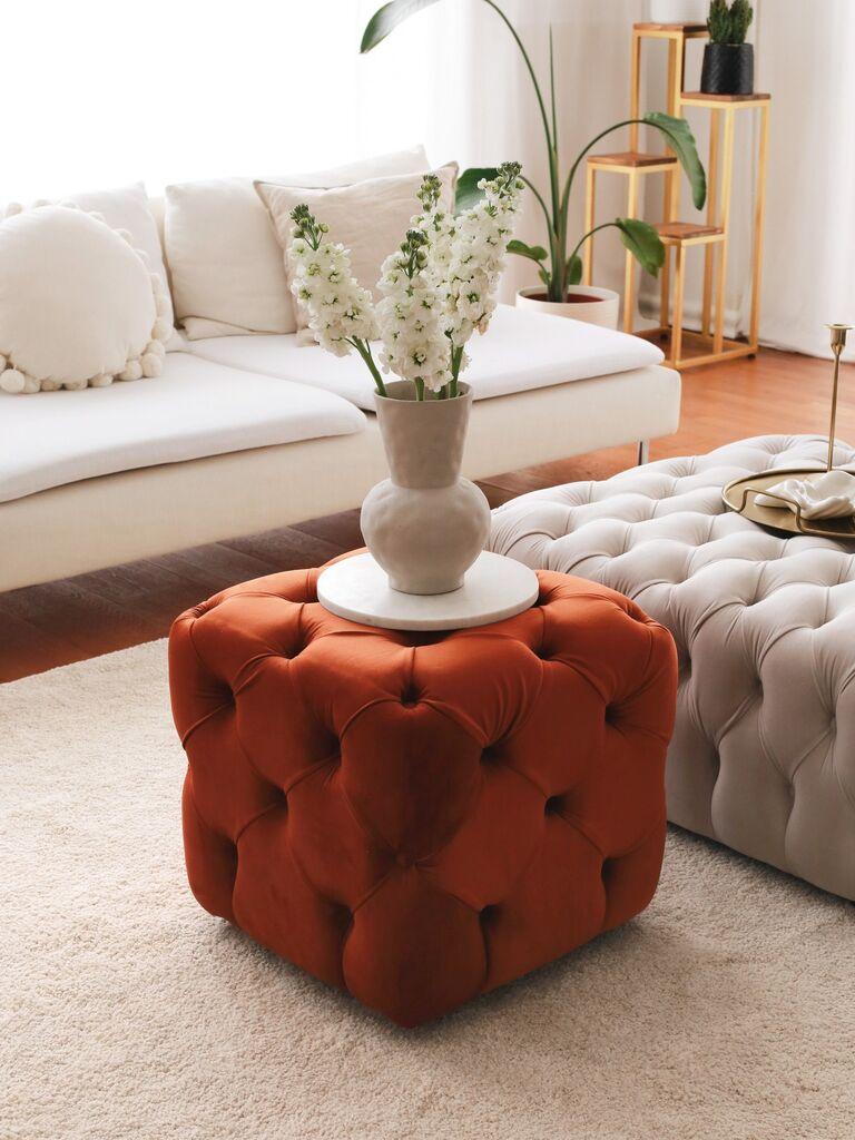 Atelier del Sofa Tabure 48x48x48cm, Smeđe