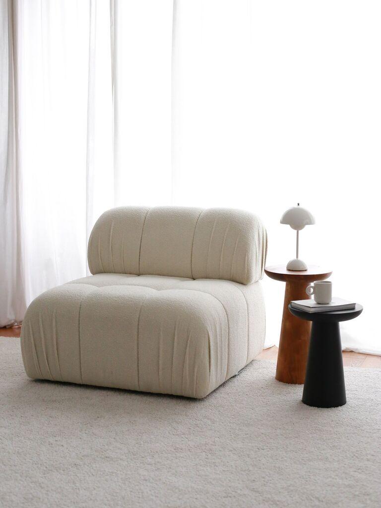 Atelier del Sofa Fotelja Soli 89x74x89cm Bela