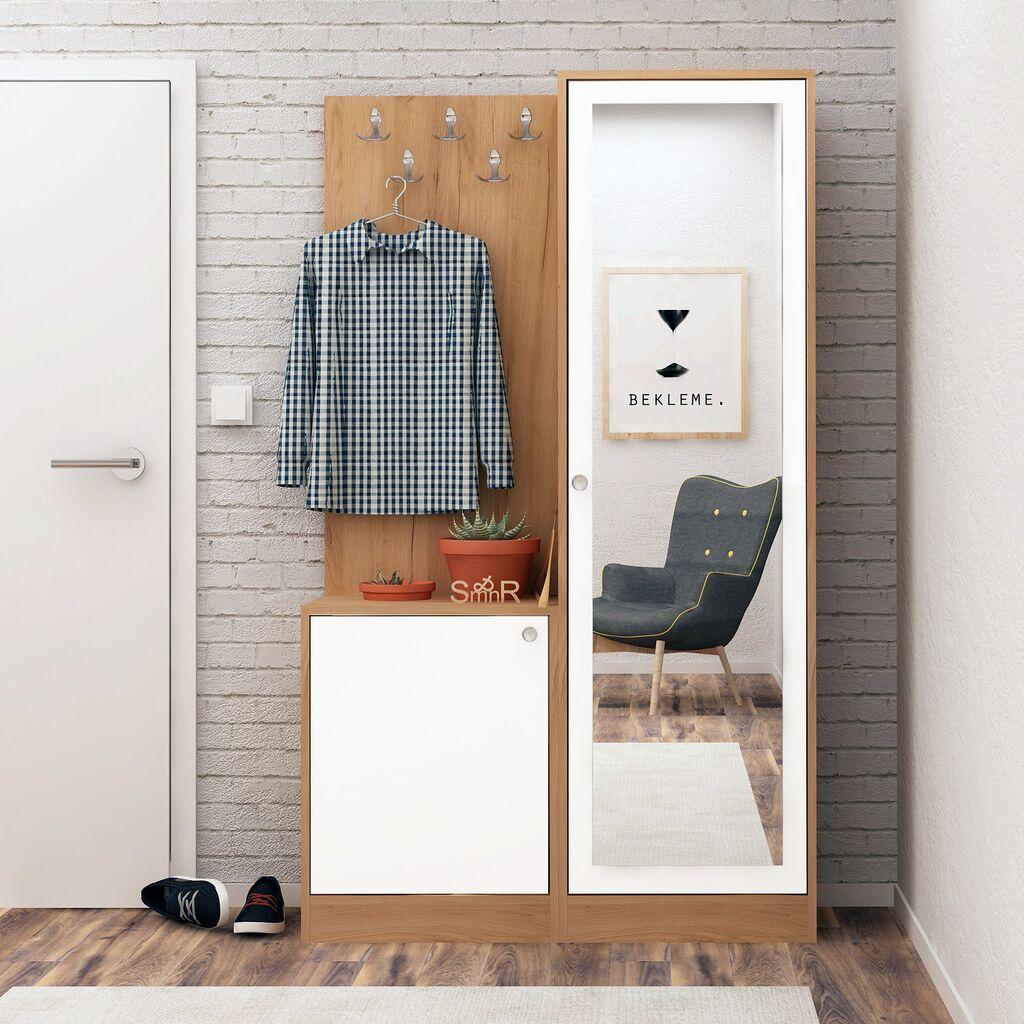 Hanah Home Komplet predsoblje Broc, Hrast-, Beli