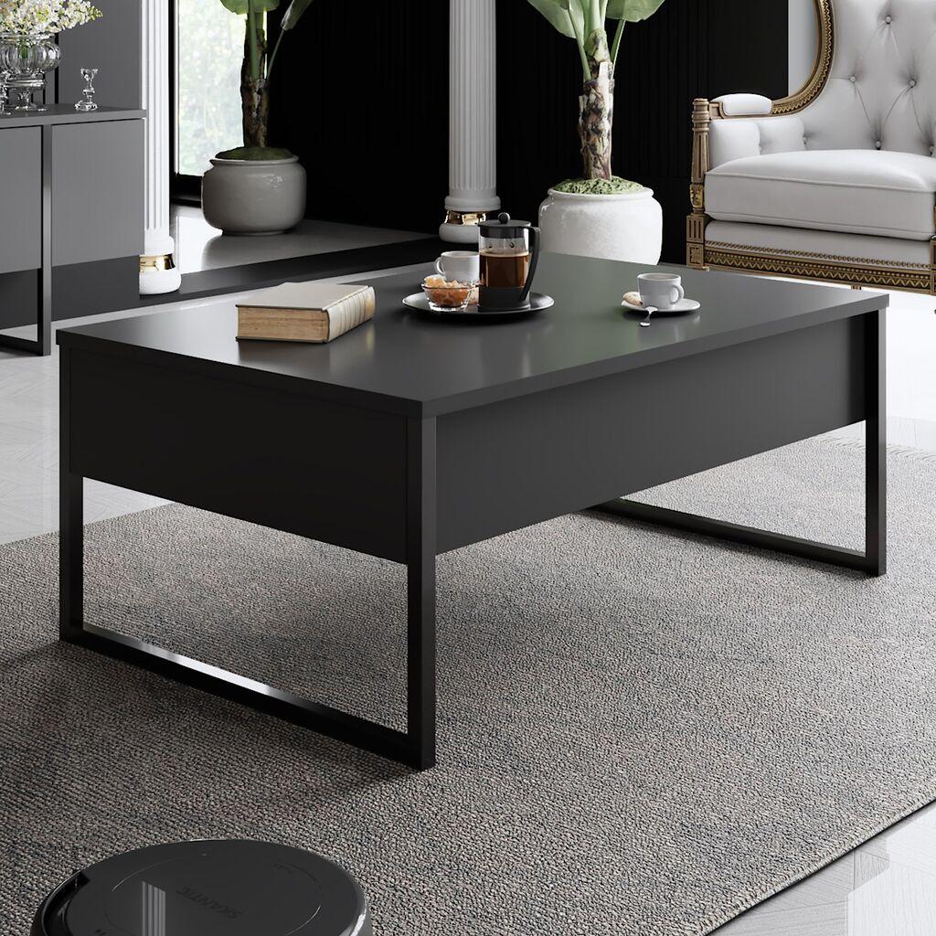 Hanah Home Luxe Sto za dnevnu sobu, Crna