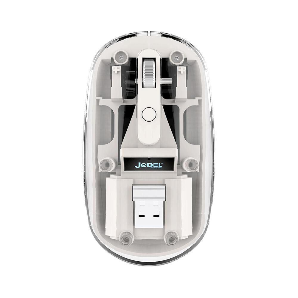 Jedel Bežični miš Dual Modes 2/1 WD131P, 1600DPI, Beli