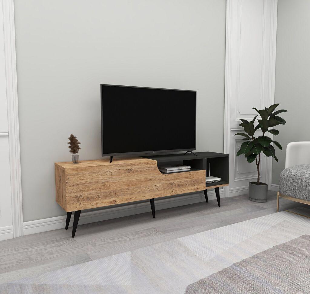Hanah home TV Komoda Alba Bež-Antracit