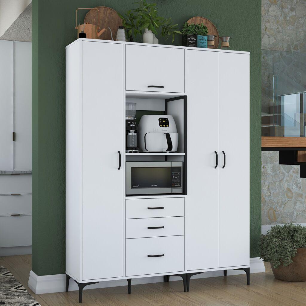 Hanah Home Komoda 150x198,6x40cm Bela