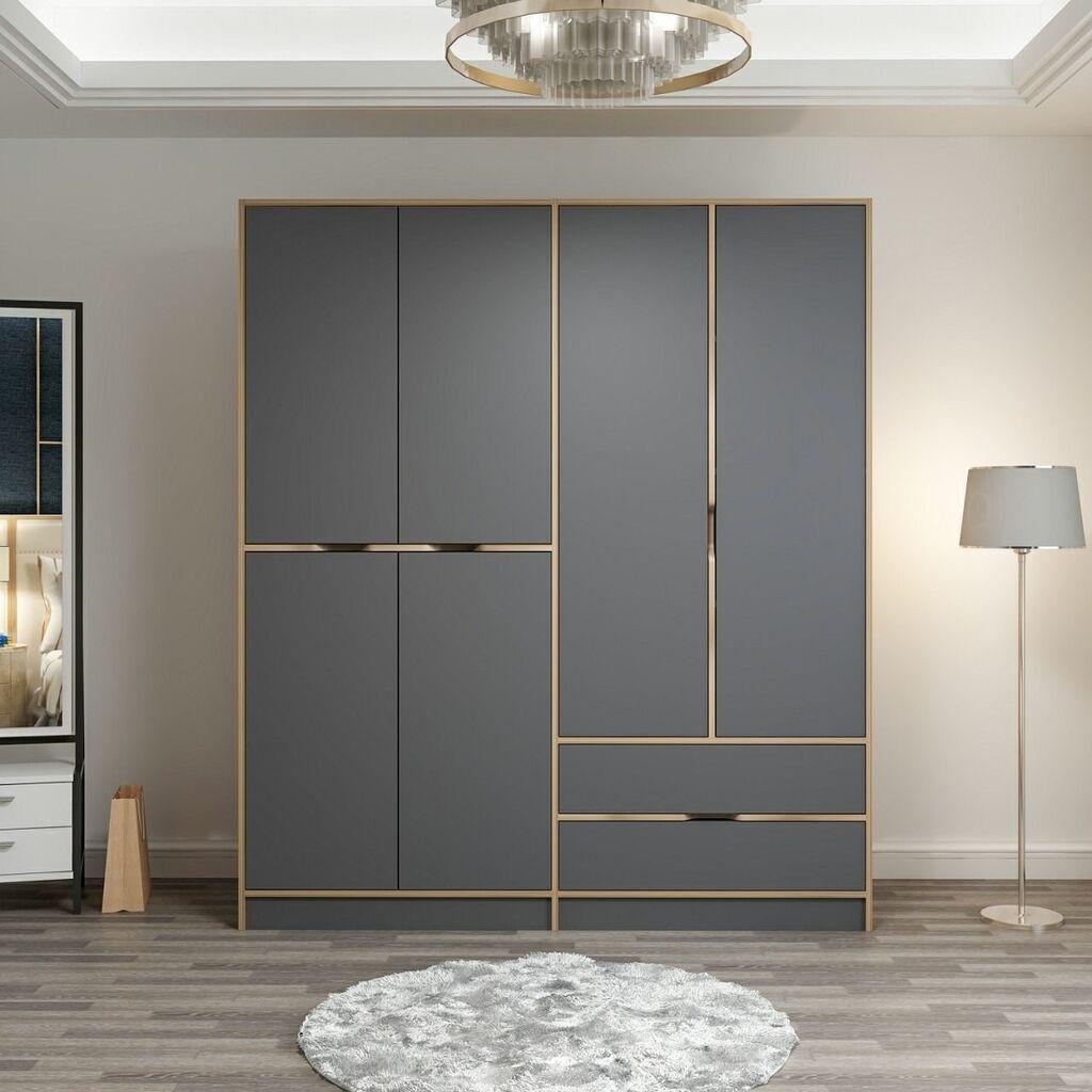 Hanah Home Elina 7199 Garderober, 180x210x52cm, Antracit