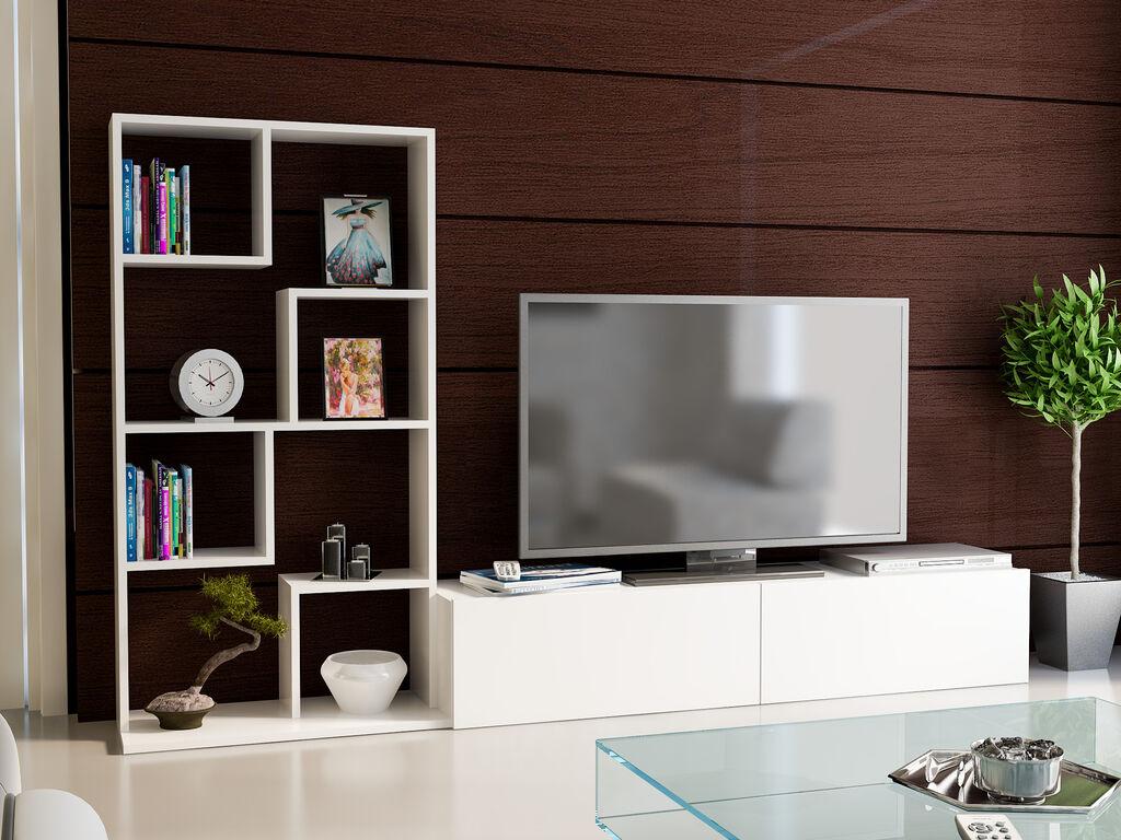 Hanah home TV Komoda Bare Bela
