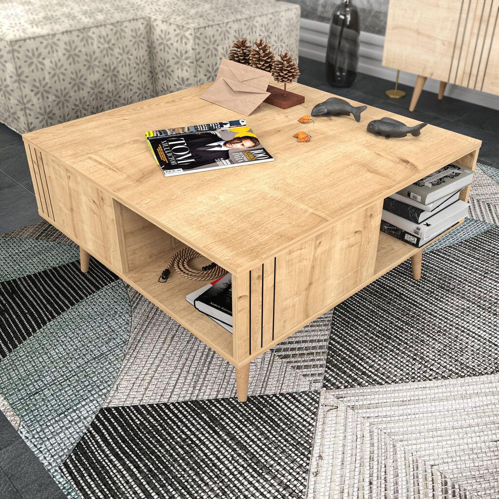 Hanah Home Klub sto Ronas 89,6x46,5x89,6cm Hrast