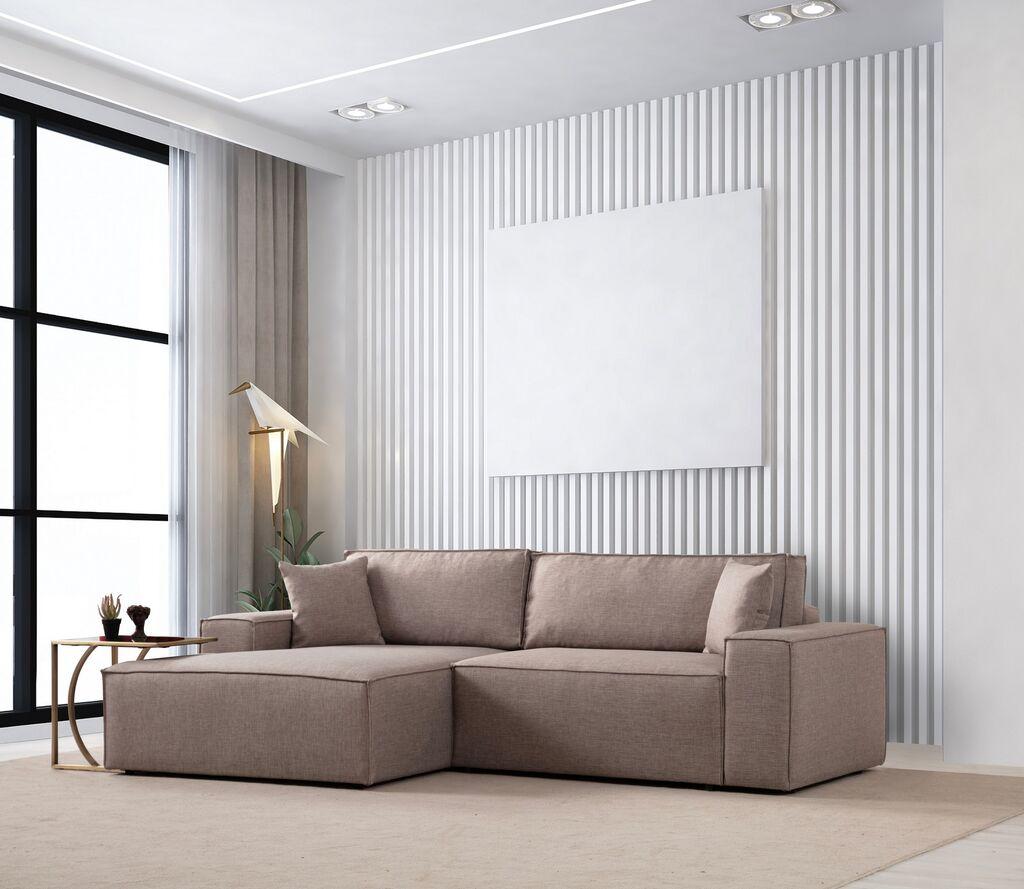 Atelier del Sofa Ugaona garnitura Pirlo 100x88x170cm Braon