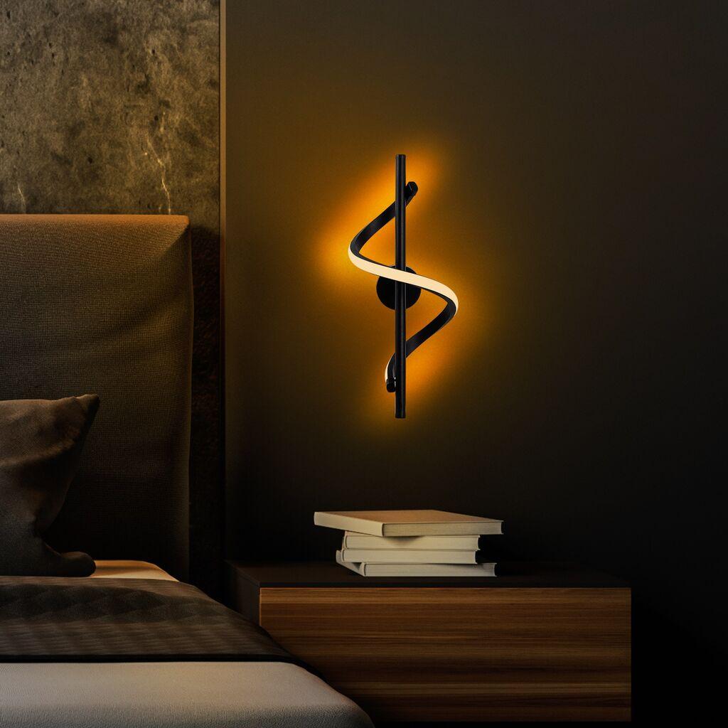Opviq Likma 13510 Zidna lampa, Crna
