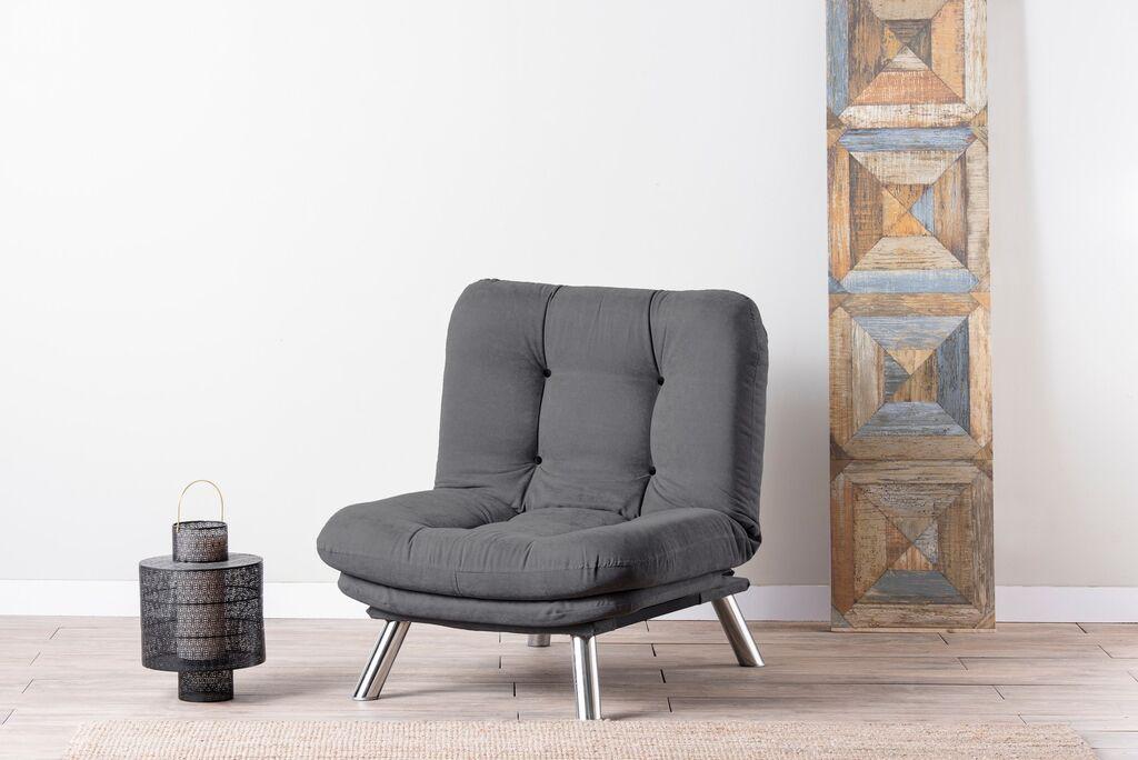 Atelier del Sofa Fotelja Misa 88x90x105cm Siva
