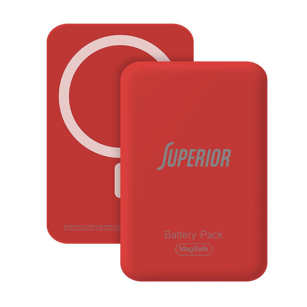Superior Power bank MagSafe, 15W, 10000 mAh, Crveni