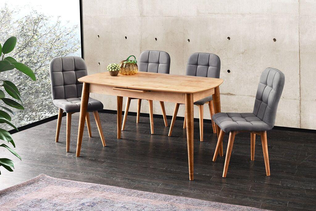 Hanah Home Retro 1192 Trpezarijski sto, Braon