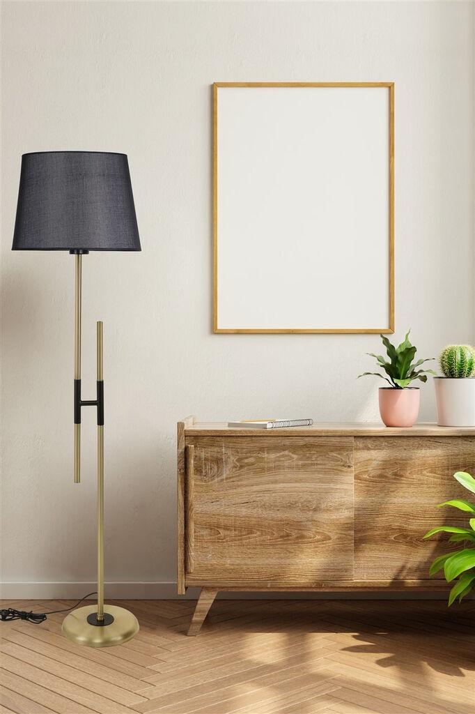 Opviq Podna lampa Felix, 165 cm, E27, Zlatne boje