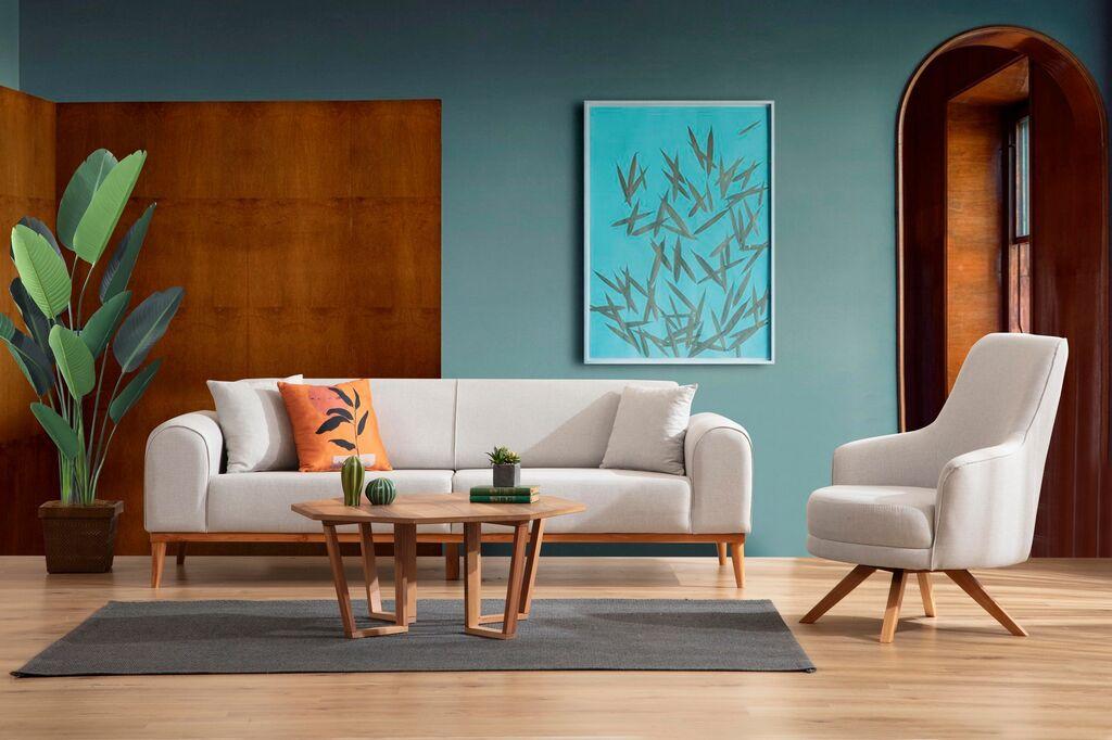 Atelier del Sofa Trosed na razvlačenje Kapri Krem