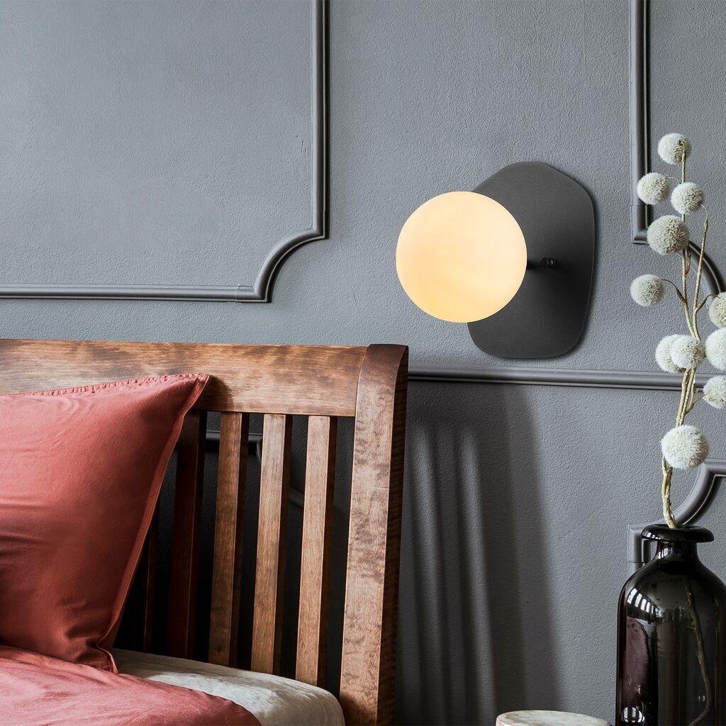 Opviq Zidna lampa E14 Socket, Crno-Krem