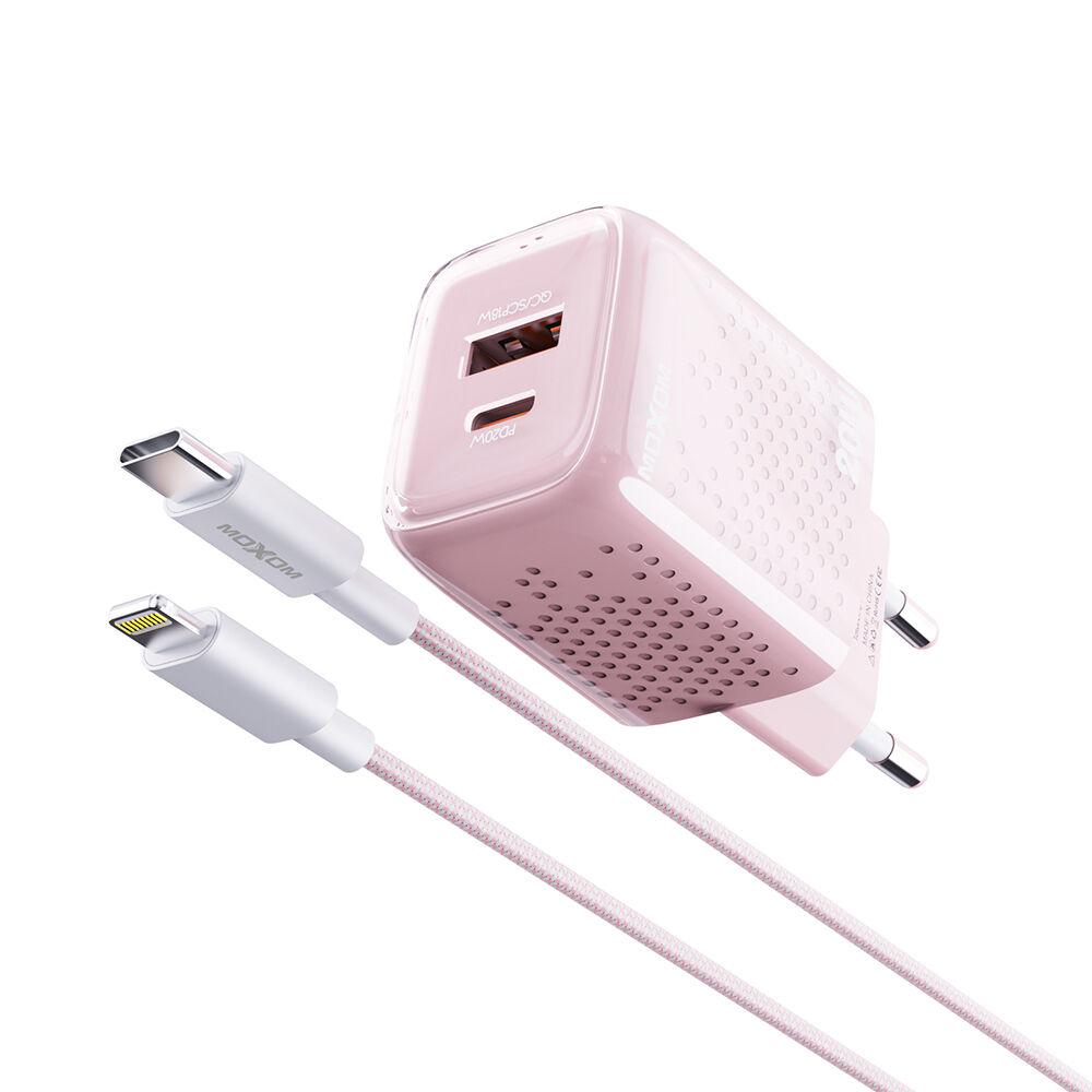 Moxom Kućni punjač MX-HC206 18W FAST PD 20W Type C na lightning, Pink