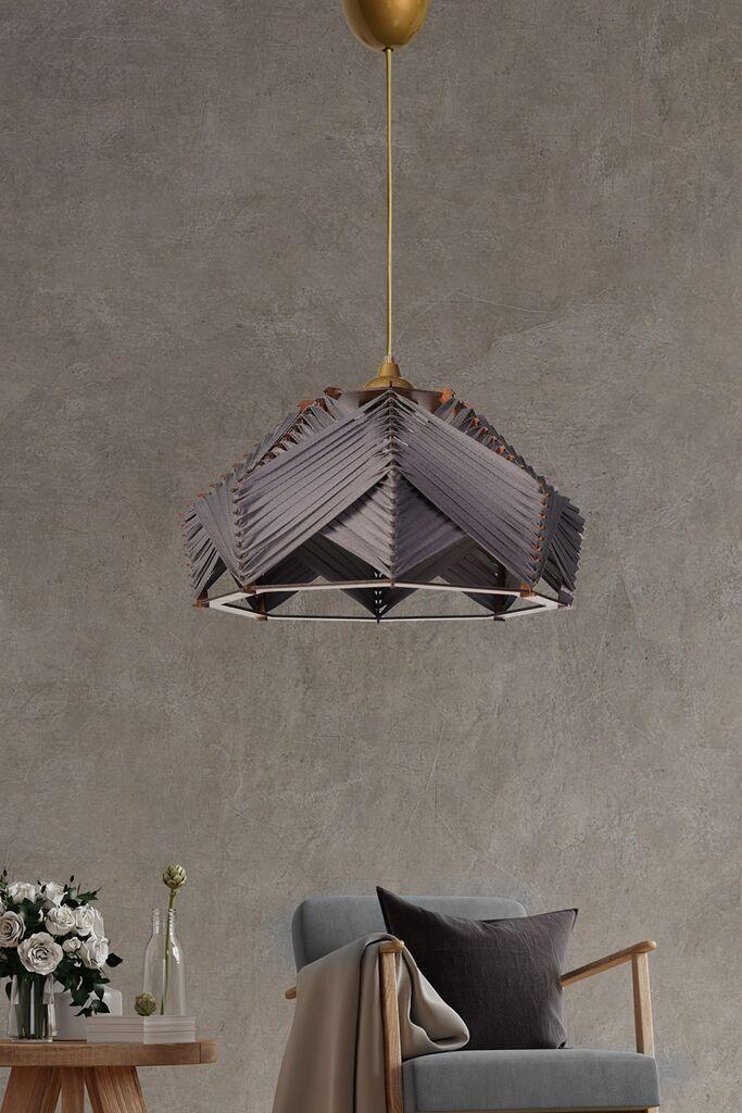 Opviq Luster YL236, 20cm, 35 cm, E27, 60 cm Kabl, Sivi