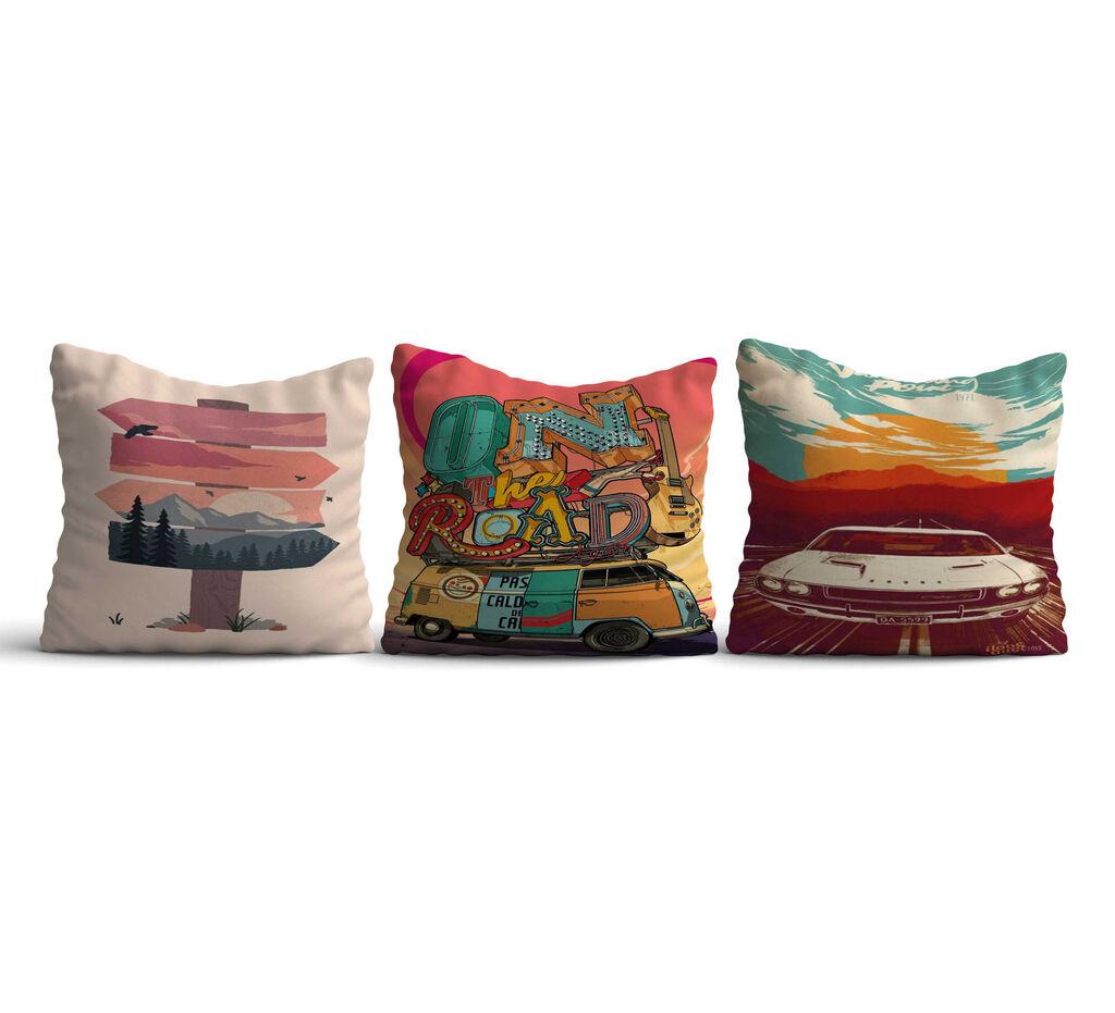 Aberto Design Set 3 jastučnice 43x43cm Šareni