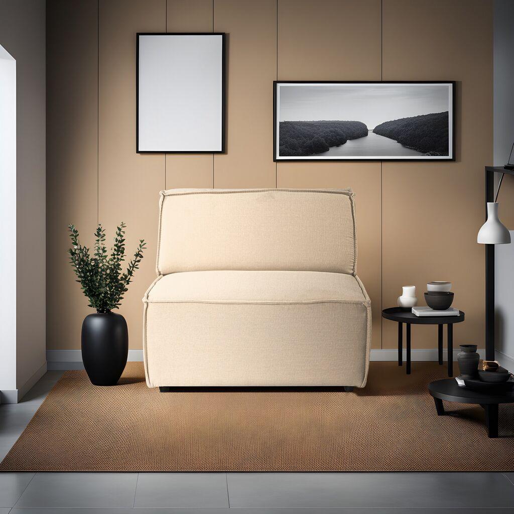 Atelier del Sofa Fotelja 100x70x100cm Krem