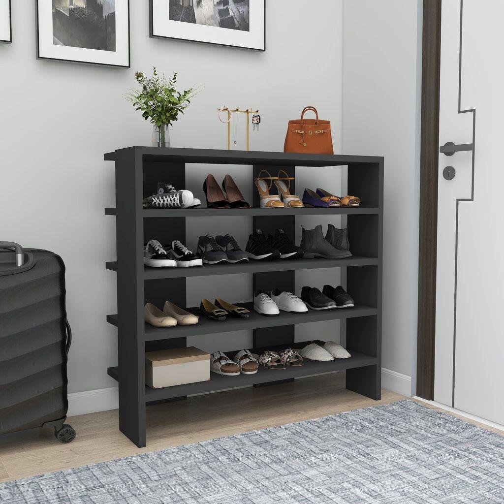 Hanah Home Sargel Anthracite Cipelarnik, Crna