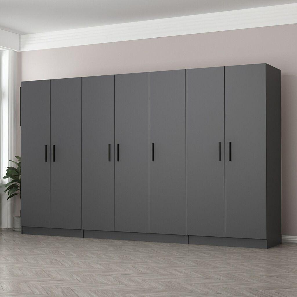Hanah home Ormar Kale 315x210x52cm Antracit