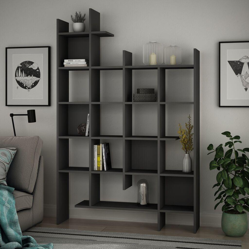 Hanah Home Polica 122x188x25,5cm Antracit