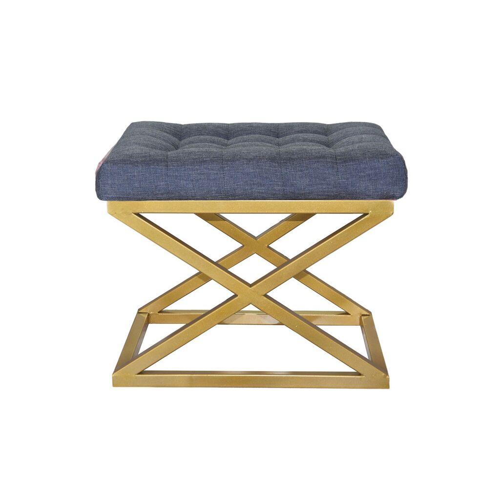 Atelier del Sofa Tabure 50x42x40cm, Zlatno-Plavo