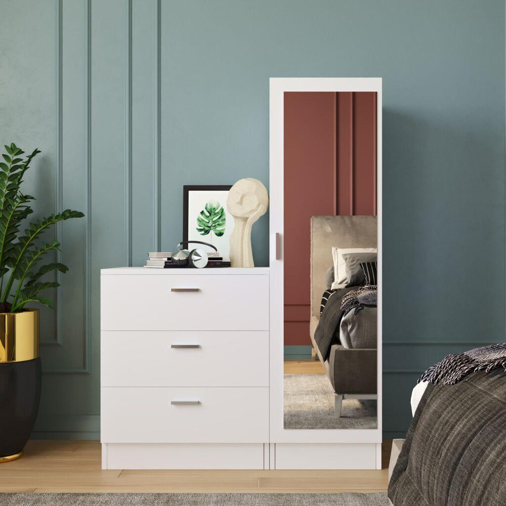 Hanah Home Komoda 60x72x47cm Bela