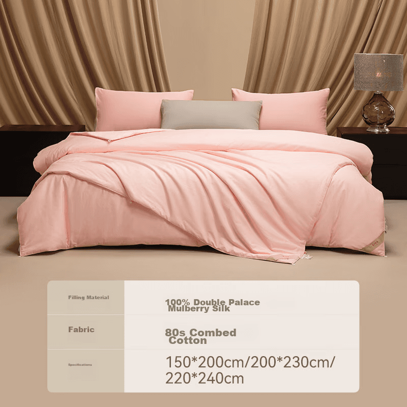 Silkqueen Svileni pokrivač, 200x230 cm, Roze