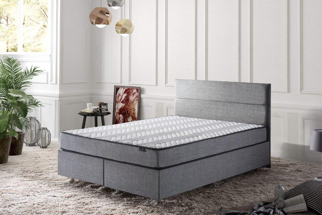 Hanah Home Dušek 200x21x200cm Belo-Sivi