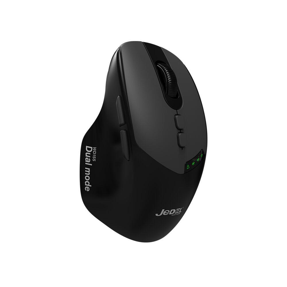 Jedel Bežični miš Dual Modes 2/1 WD155, 2000DPI, Crni