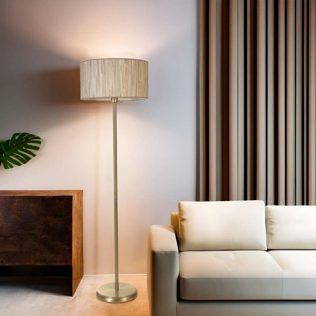 Opviq Podna lampa Bambu 09, 162 cm, E27, IP20, Zlatne boje