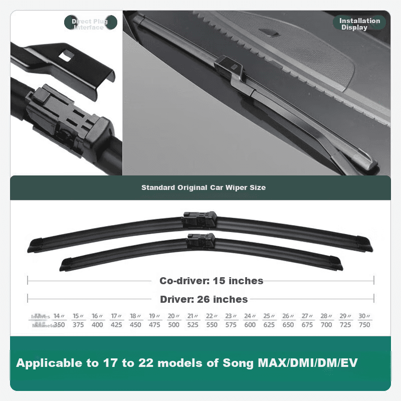 Xufeng Metlice brisača za automobil, 660 mm, 381 mm