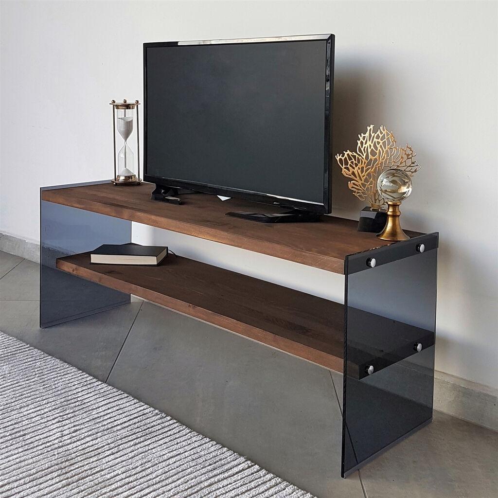 Hanah Home TV100 TV polica, Braon-Crna