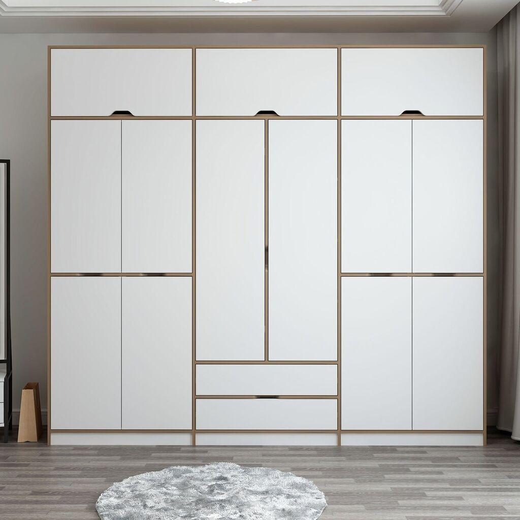 Hanah home Ormar Elina 277x253x52cm Belo-Bež