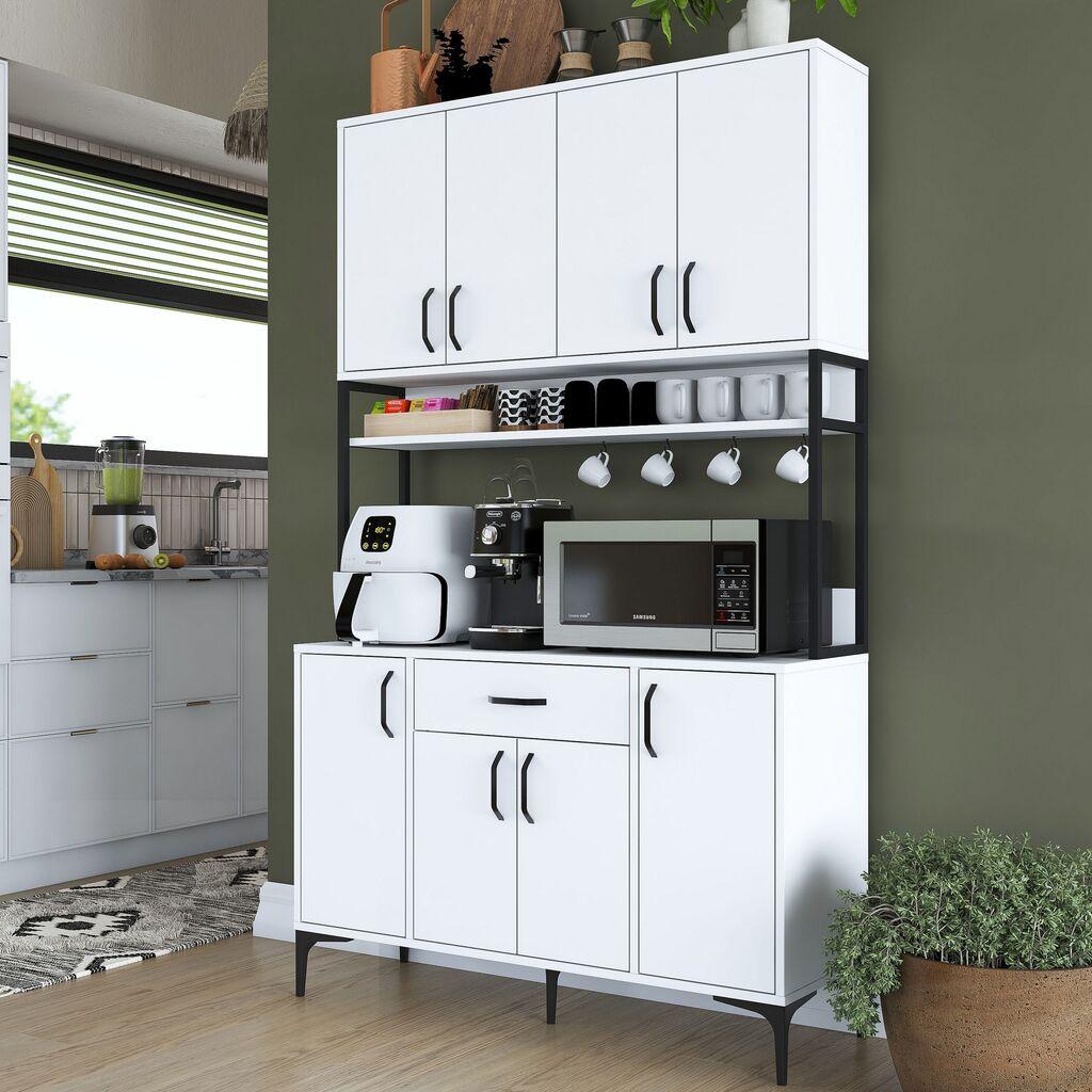 Hanah Home Komoda 120x198,6x40cm Bela