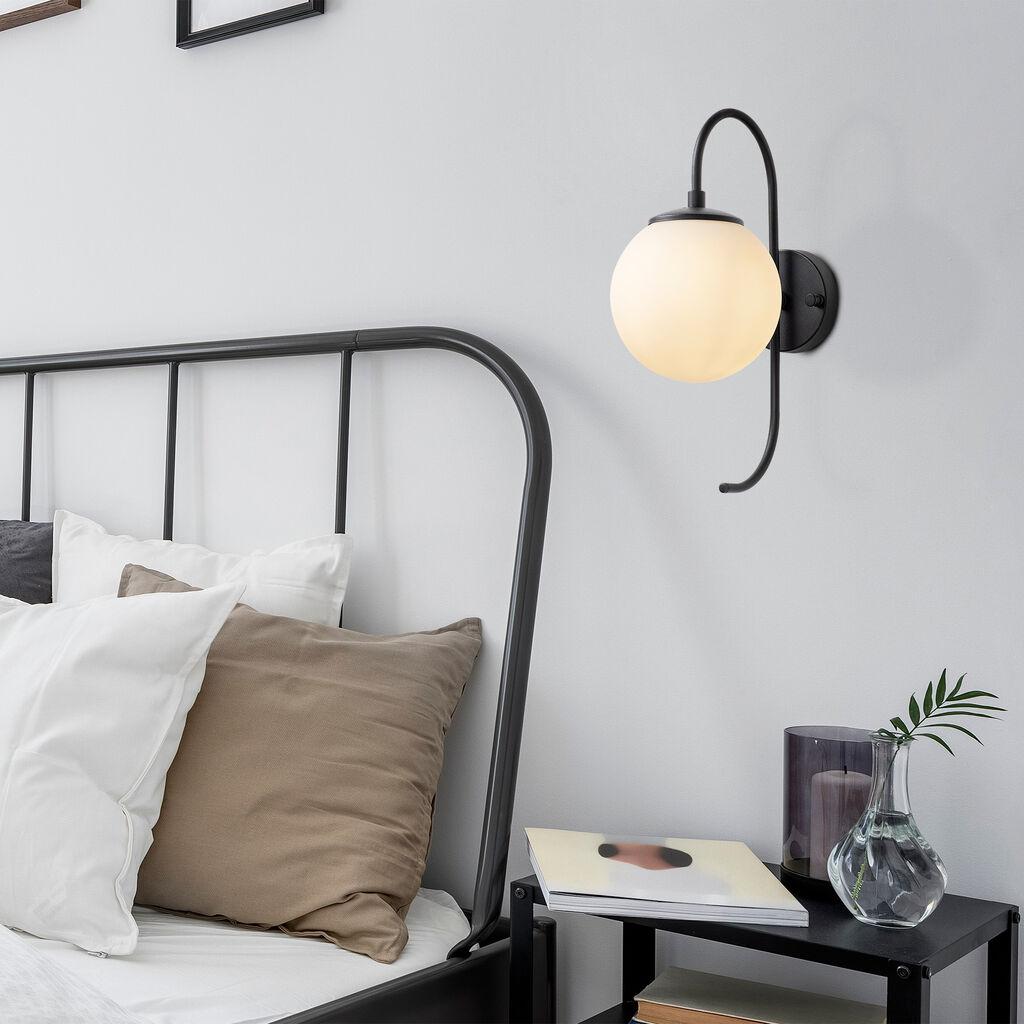 Opviq Zidna lampa E14 Socket, Crno-Krem