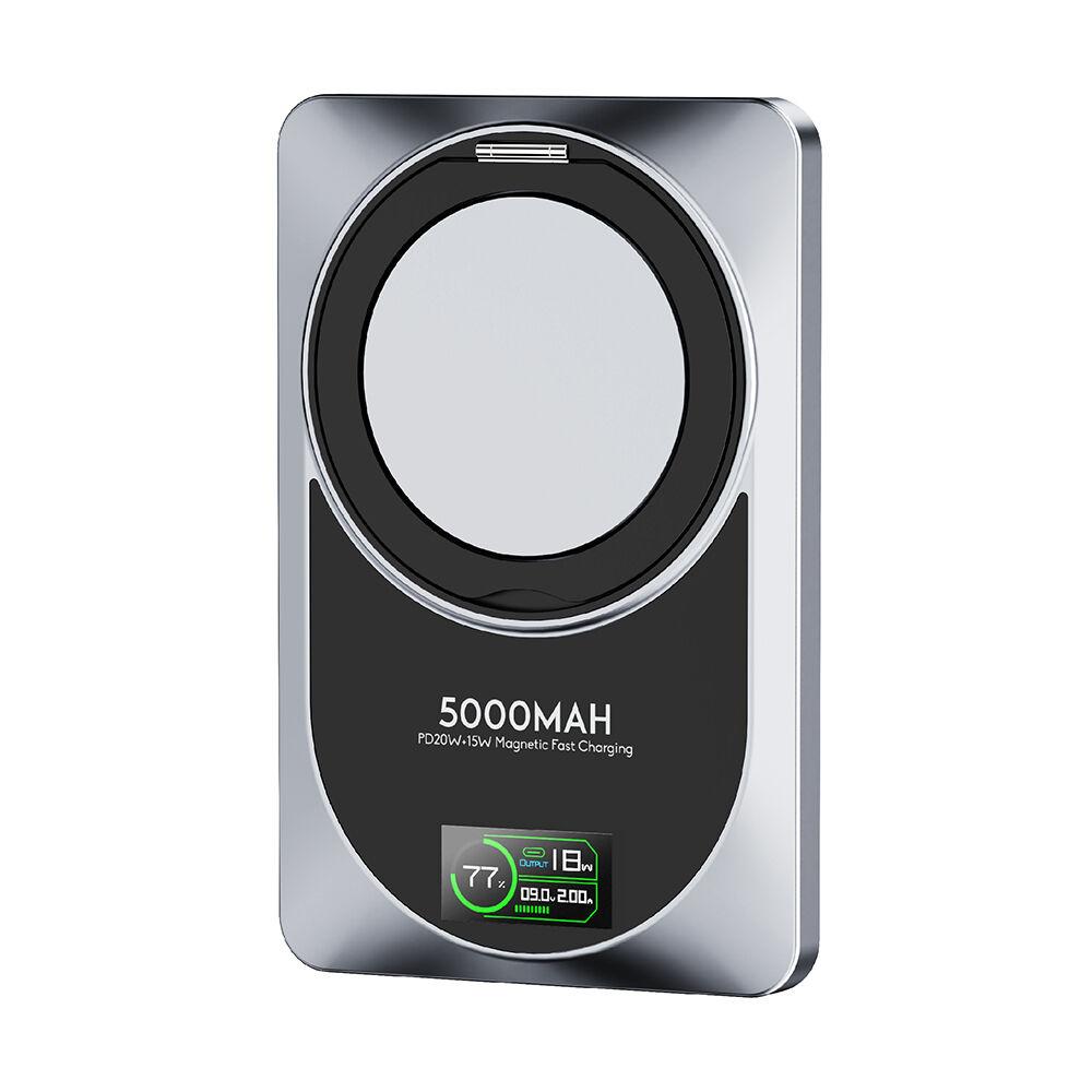 Moxom Power Bank Magsafe MX-PB182 360 Rotate PD20W+15W magnetic fast 5000mAh, Crni