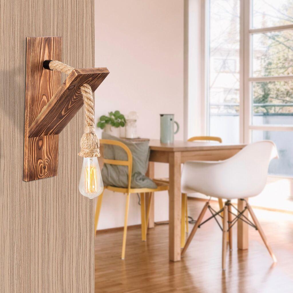 Opviq Zidna lampa E27 Socket, Smeđa